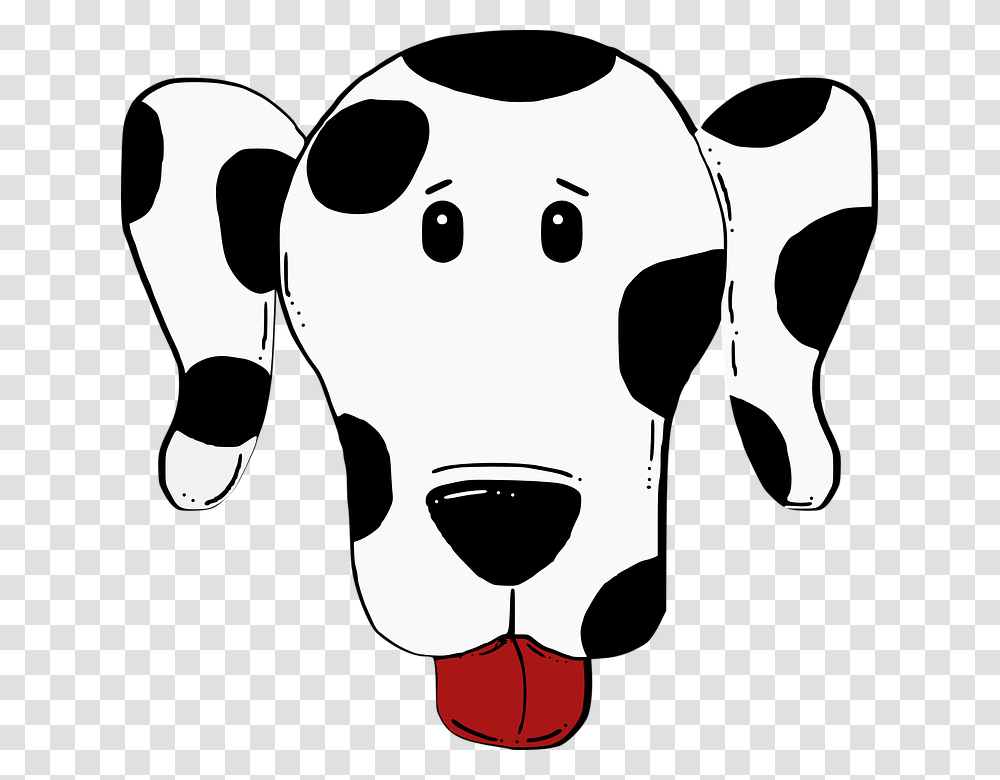 Cartoon Dog Nose, Stencil, Cattle, Mammal, Animal Transparent Png