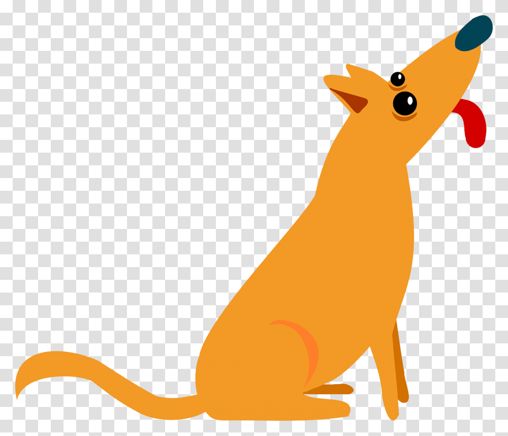Cartoon Dog Sticking Tongue Out, Kangaroo, Mammal, Animal, Wallaby Transparent Png