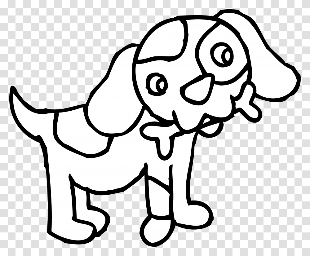 Cartoon Dog To Color, Drawing, Stencil, Face, Doodle Transparent Png