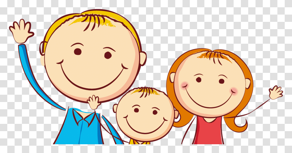 Cartoon Download Clip Art Family Of Three Clipart, Face, Female, Girl, Drawing Transparent Png