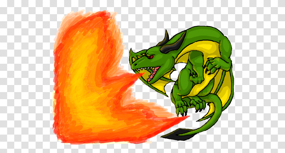 Cartoon Dragon Breathing Fire, Bird, Animal, Reptile Transparent Png