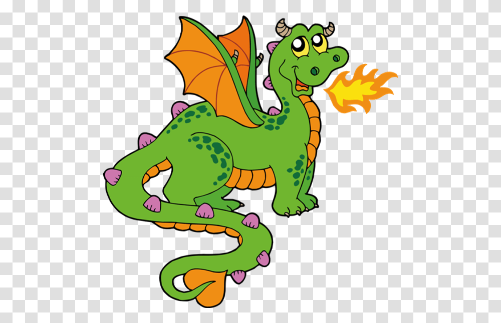 Cartoon Dragon Clipart Fire Breathing Dragon Clipart Transparent Png