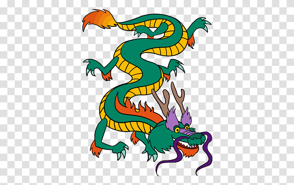 Cartoon Dragon Drawing Free Download Chinese Dragon Drawing Easy, Poster, Advertisement,  Transparent Png