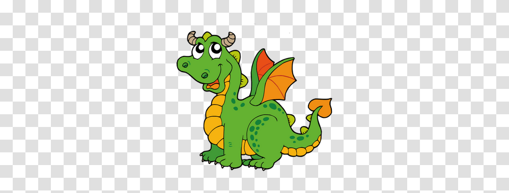 Cartoon Dragon Posted Transparent Png