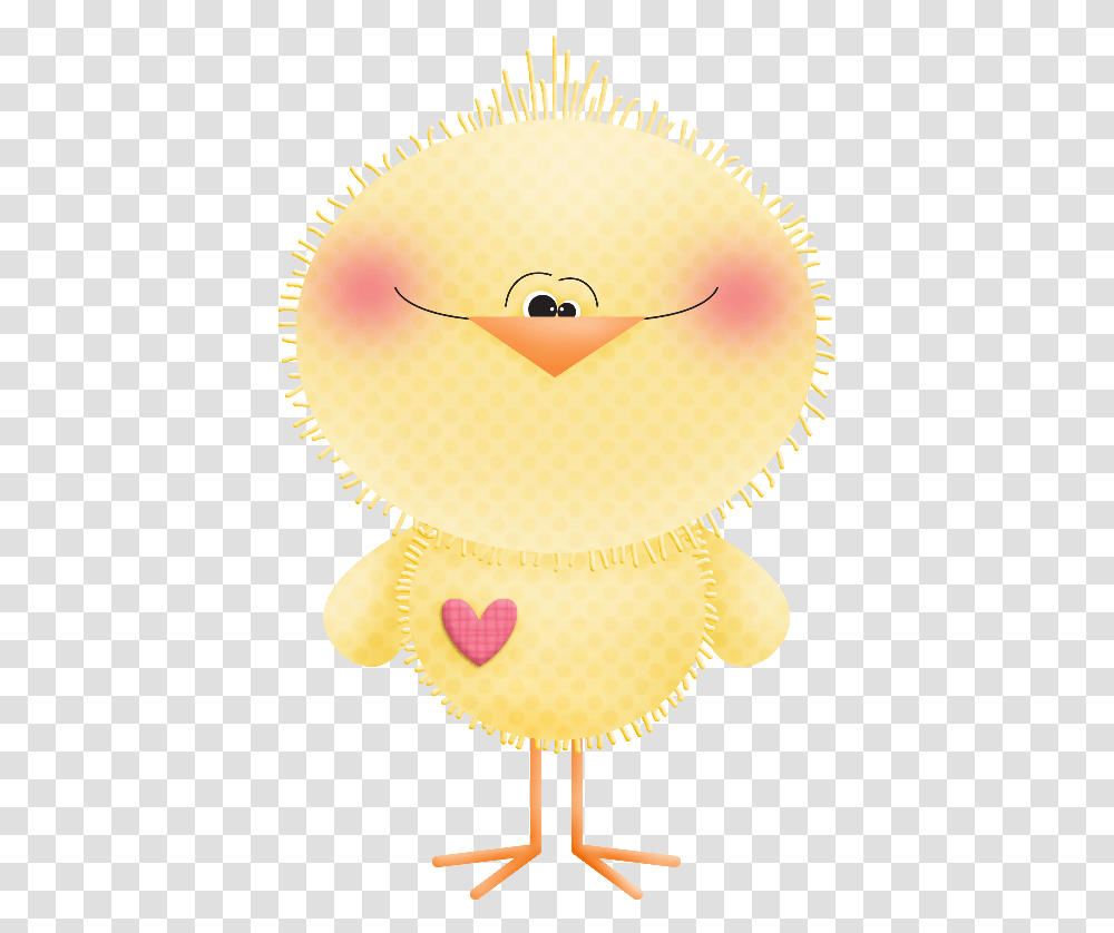 Cartoon Drawing Bird Heart Yellow For Easter 502x785 Decoraciones De Hojas Pollitos Y Gatitos, Lamp, Animal, Outdoors, Ball Transparent Png