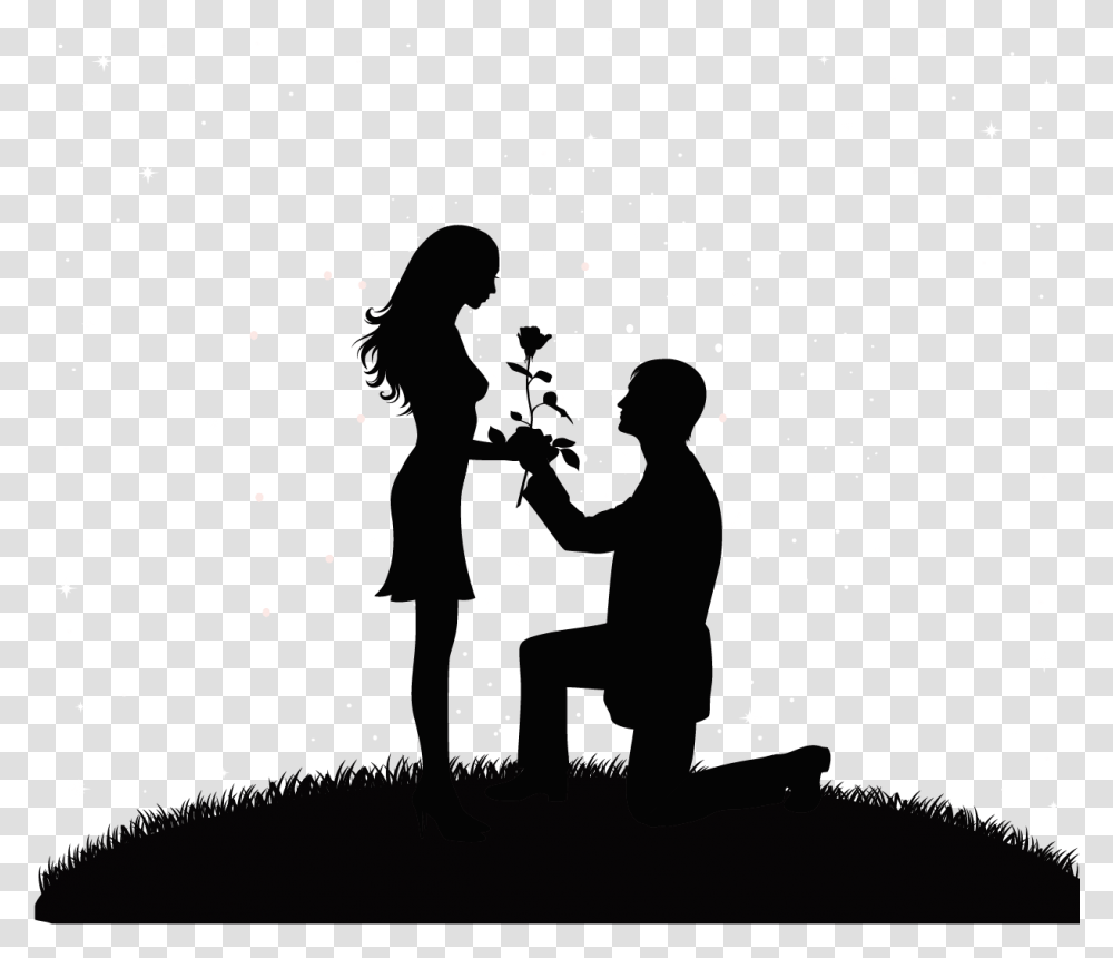 Cartoon Drawing Couple Love Boy And Girl, Person, Outer Space, Astronomy, Outdoors Transparent Png