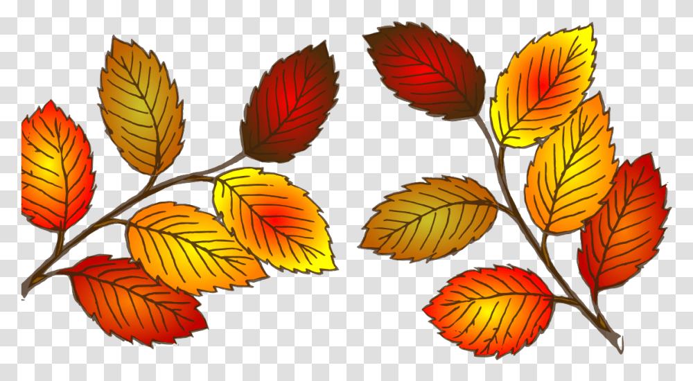 Cartoon Drawing Fall Tree Full Size Download Seekpng Leaves Clip Art, Leaf, Plant, Veins, Pattern Transparent Png
