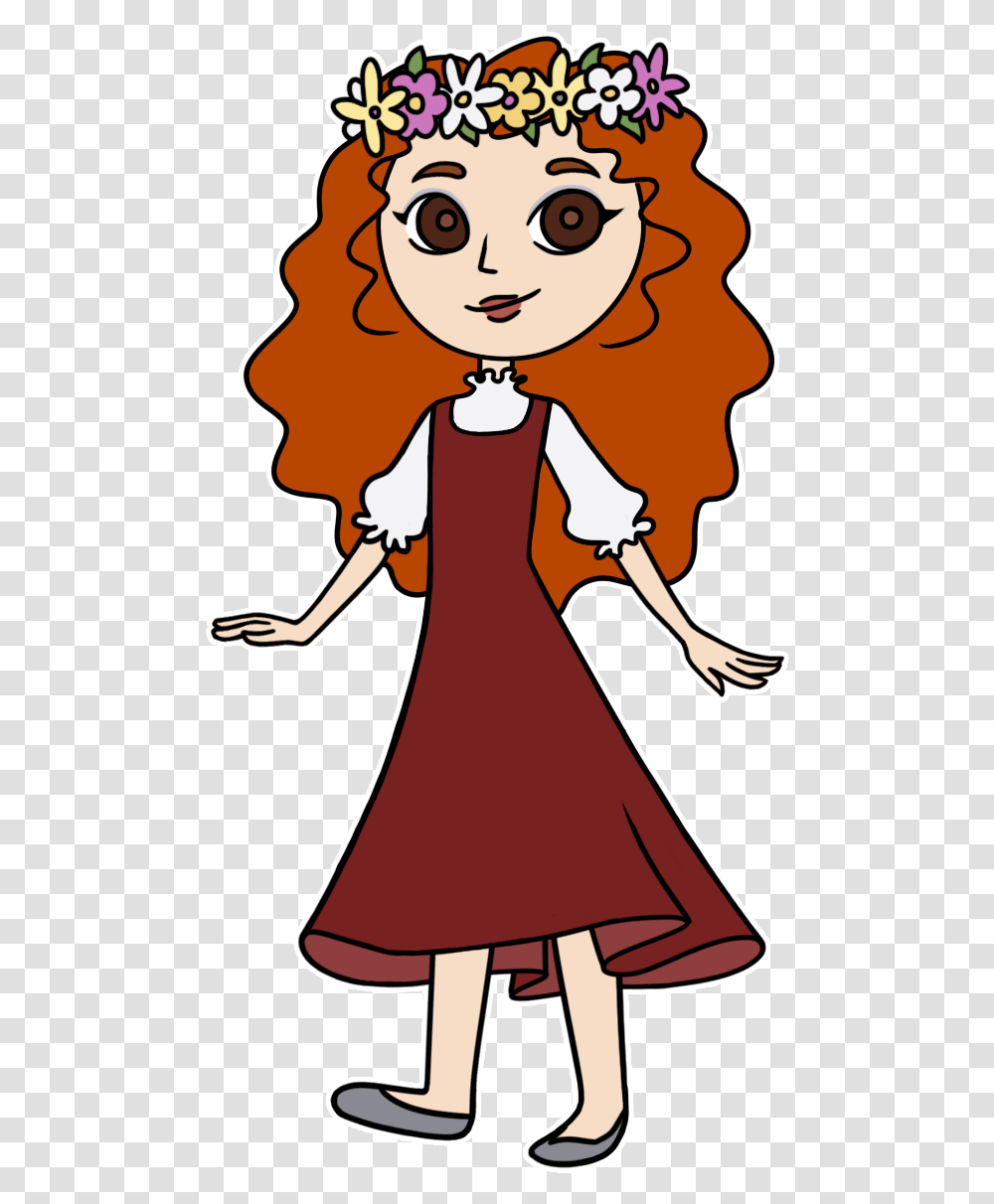 Cartoon, Dress, Female Transparent Png