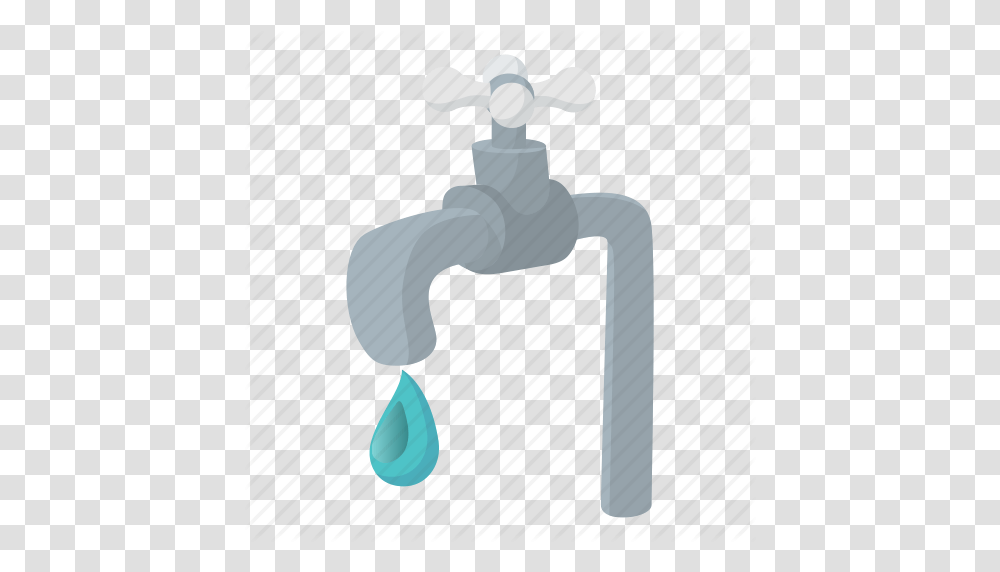 Cartoon Drip Drop Faucet Metal Tap Water Icon, Indoors, Sink, Sink Faucet Transparent Png
