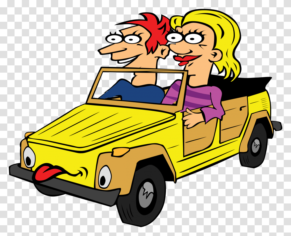 Cartoon Driving Clip Art Drive Off Phrasal Verb, Vehicle, Transportation, Automobile, Truck Transparent Png
