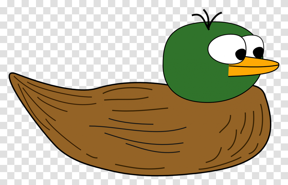 Cartoon Duck, Animal, Banana, Food, Meal Transparent Png