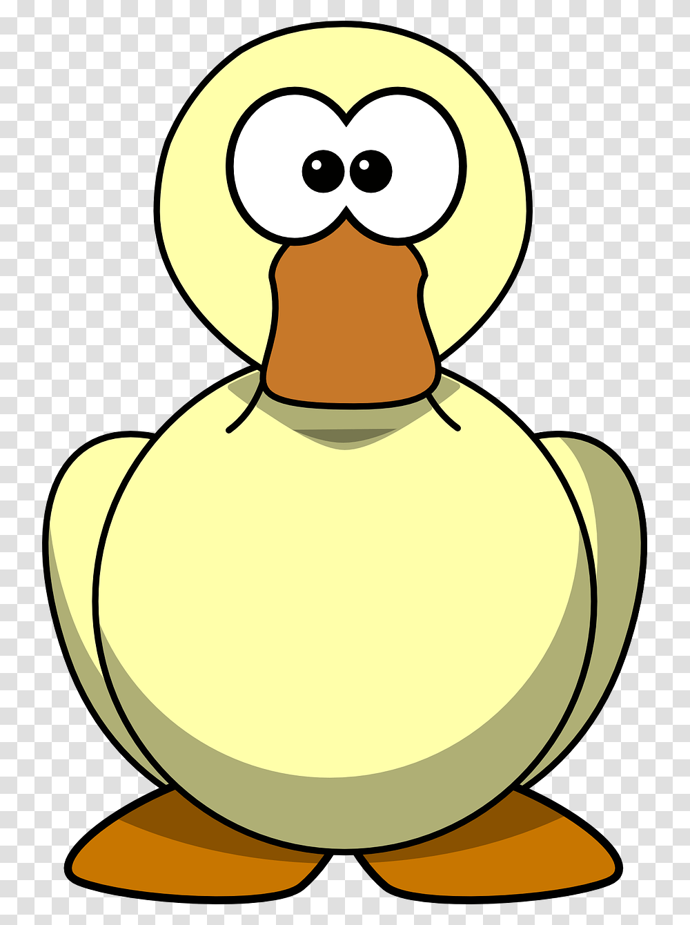 Cartoon Duck Clipart, Animal, Bird, Swan, Snowman Transparent Png