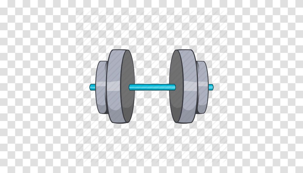 Cartoon Dumbbell Equipment Exercise Gym Object Sign Icon, Machine, Working Out, Sport, Sphere Transparent Png