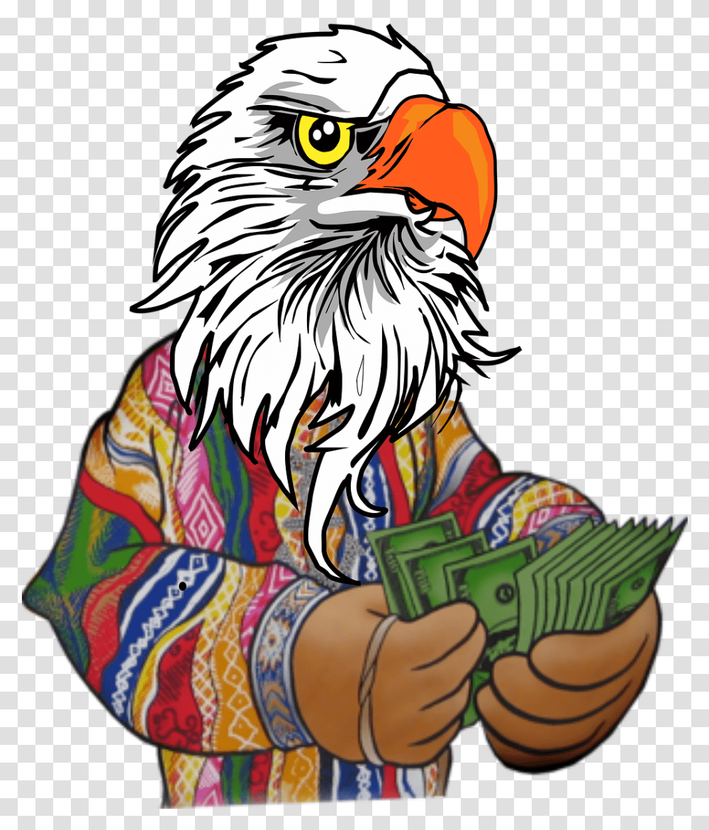 Cartoon Eagle, Person, Human, Bird, Animal Transparent Png