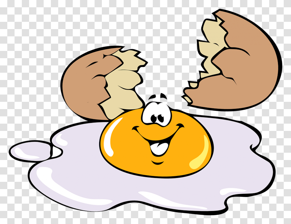 Cartoon Egg Clipart, Food Transparent Png