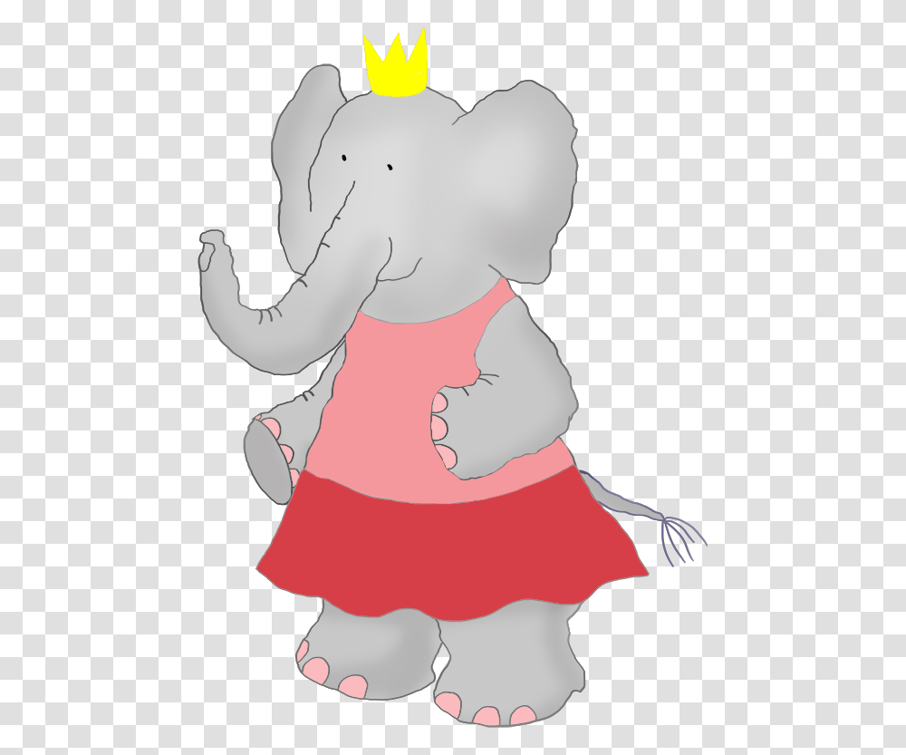 Cartoon Elephant Princess Elephant Princess Cartoon, Baby, Plot, Hug, Newborn Transparent Png