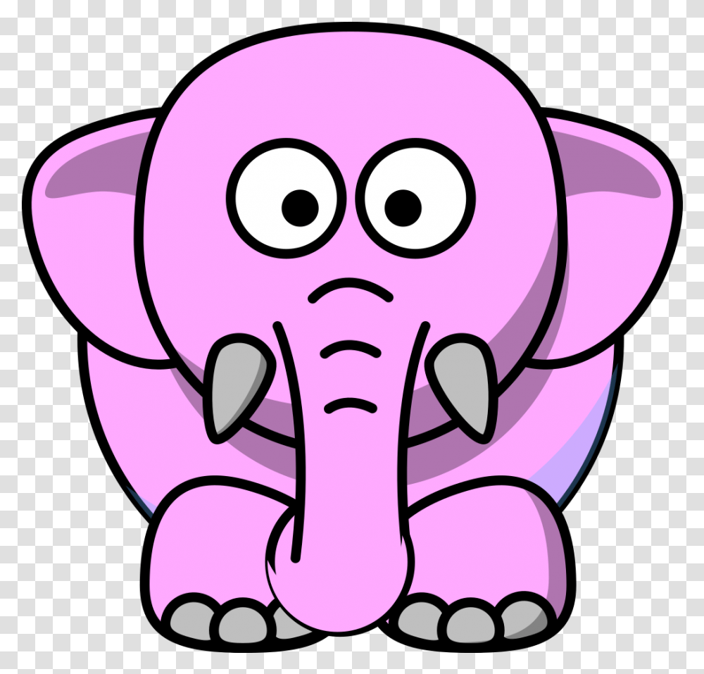 Розовый слон вектор