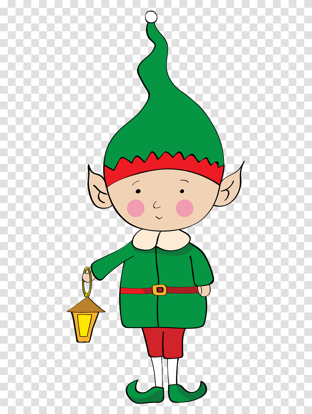 Cartoon, Elf, Green Transparent Png