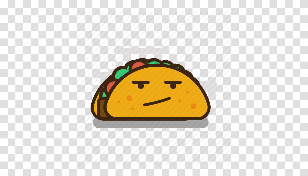 Cartoon Emoji Emoticon Expression Fast Food Mexican Taco Icon, Clock Tower, Building, Light Transparent Png