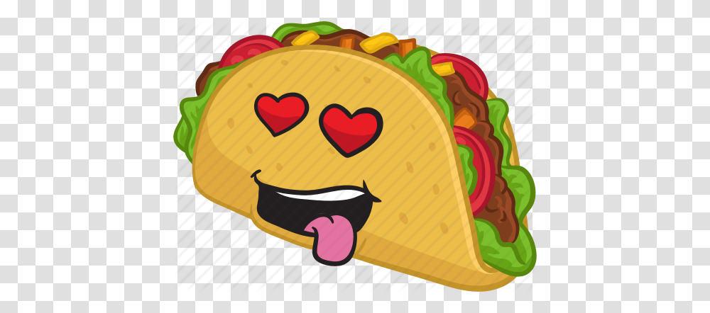 Cartoon Emoji Emoticon Food Smiley Taco Icon, Birthday Cake, Dessert, Sweets, Confectionery Transparent Png