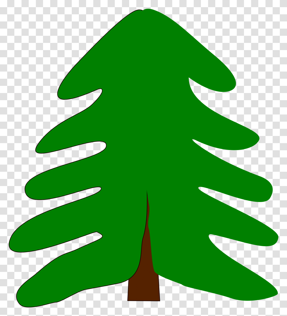 Cartoon Evergreen Tree Clipart Pine Tree Cartoon, Leaf, Plant, Symbol, Fir Transparent Png