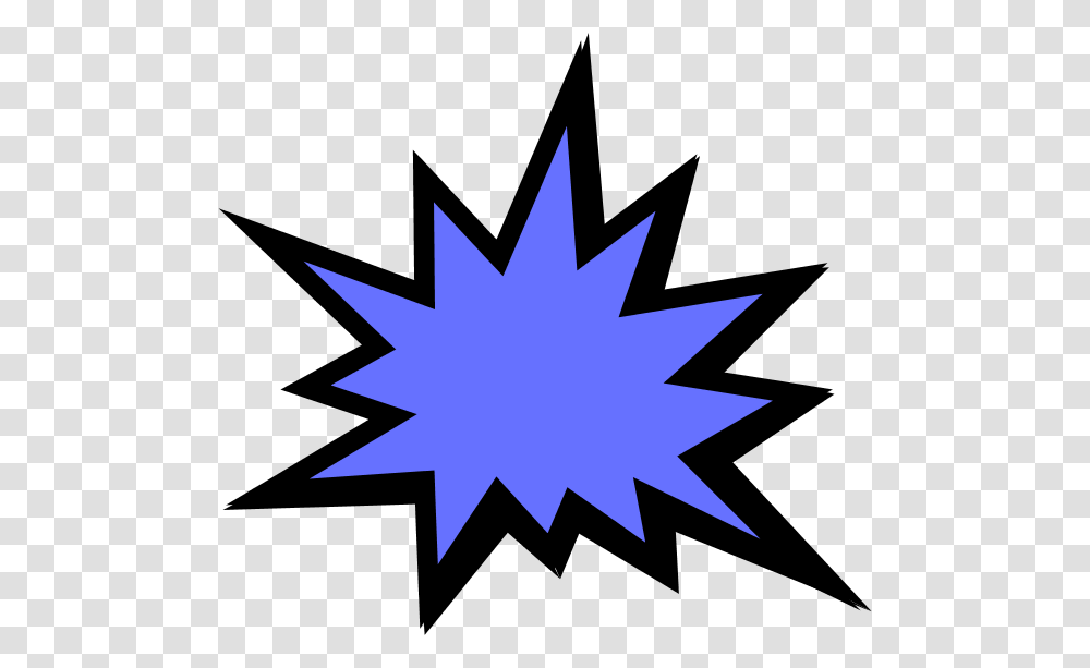 Cartoon Explosion Clipart Cartoon Blue Explosion, Leaf, Plant, Star Symbol Transparent Png
