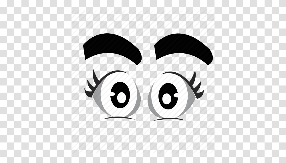Cartoon Eyeball Eyes Looking Watching Icon, Head, Number Transparent Png