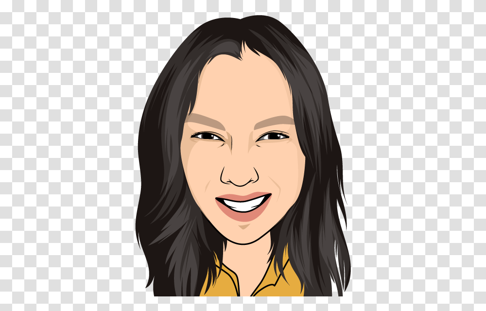 Cartoon, Face, Person, Smile, Female Transparent Png