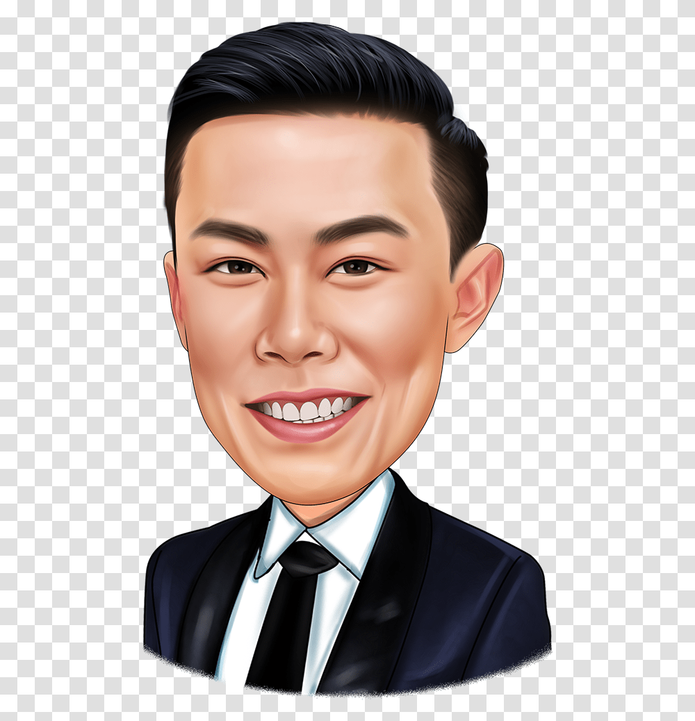 Cartoon, Face, Person, Suit, Overcoat Transparent Png