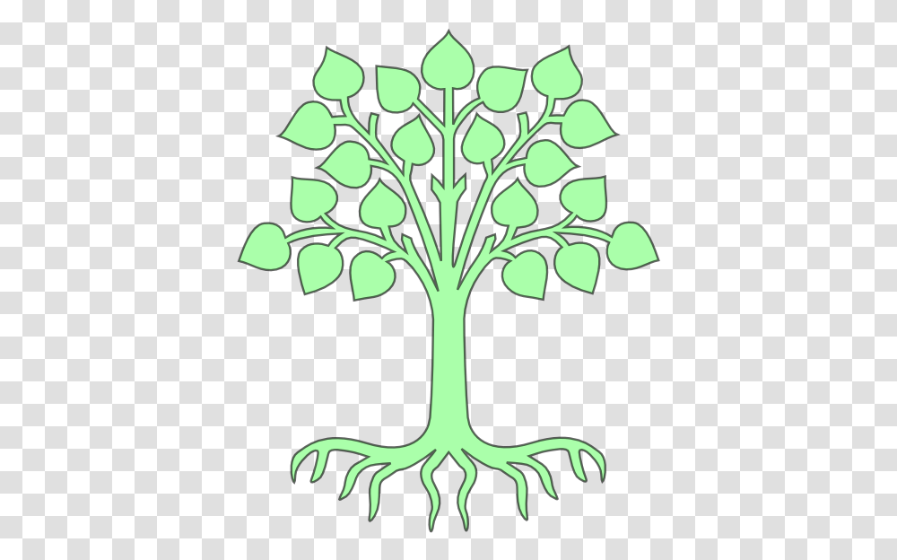 Cartoon Family Tree Tree, Root, Plant, Flower, Blossom Transparent Png