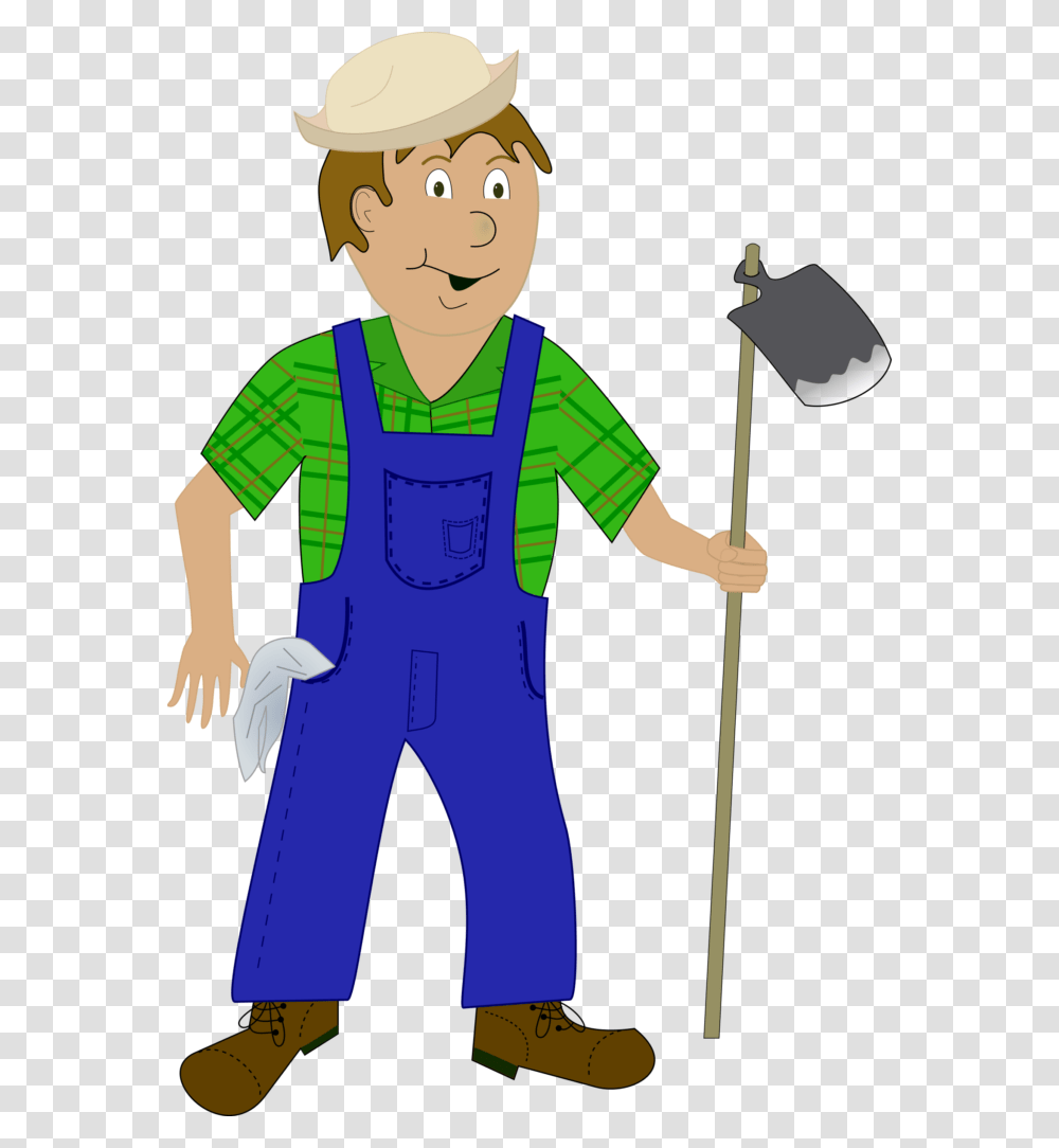 Cartoon Farmer Clip Art, Person, Human, Performer, Hat Transparent Png