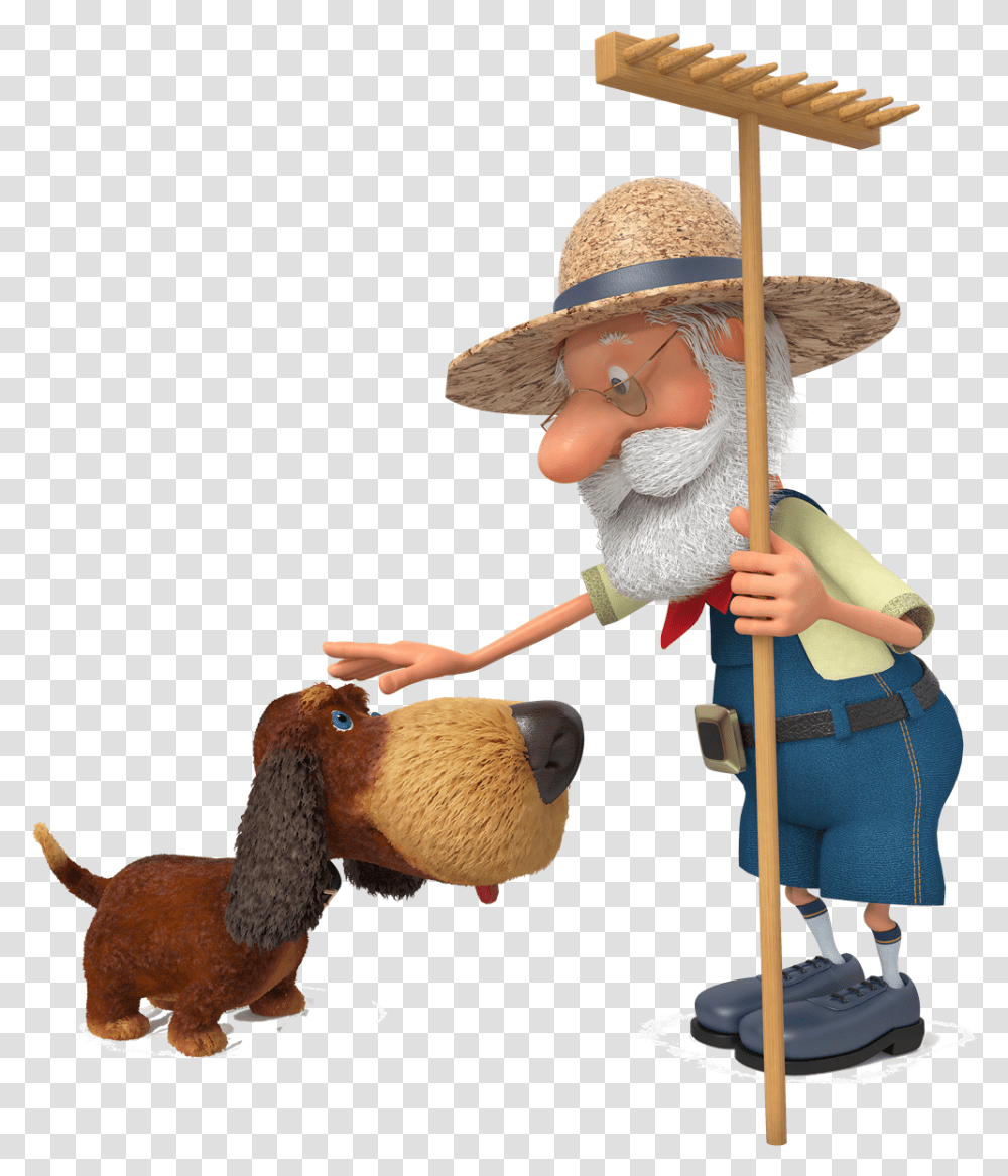 Cartoon Farmer Images Farmer 3d Cartoon Character, Apparel, Sun Hat, Figurine Transparent Png