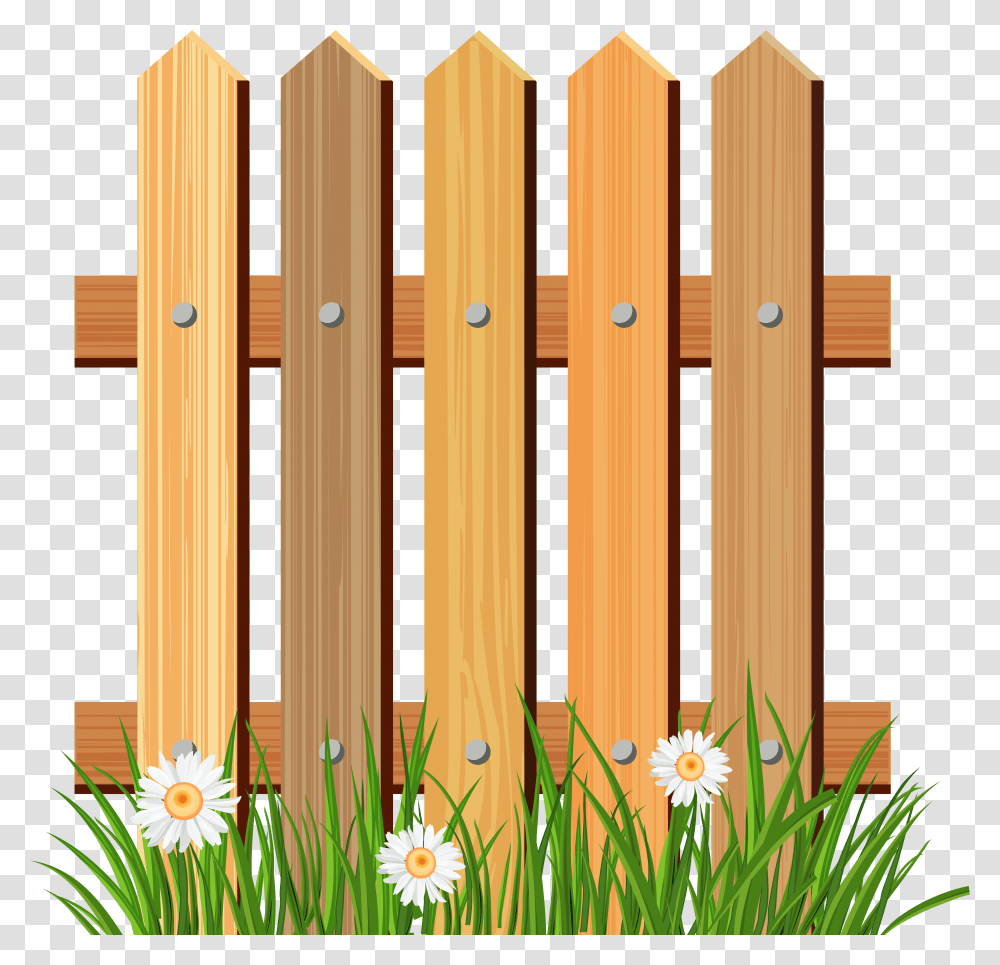 Cartoon Fence Festa Pequeno Wooden Fence Clipart, Gate, Picket, Flower, Plant Transparent Png
