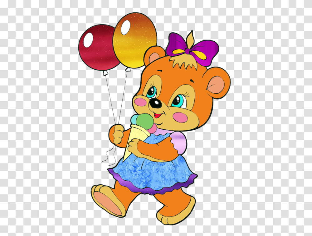Cartoon Filii Clipart Ositos Clip Art Bear, Balloon, Leisure Activities, Crowd, Circus Transparent Png