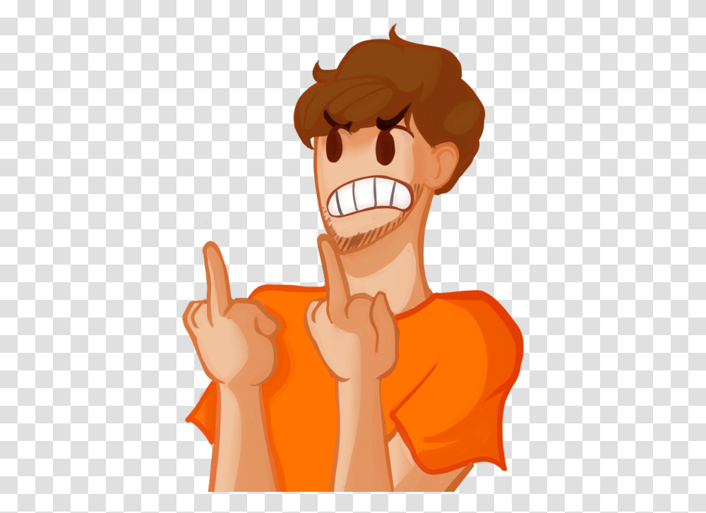 Cartoon, Finger, Neck, Thumbs Up, Face Transparent Png