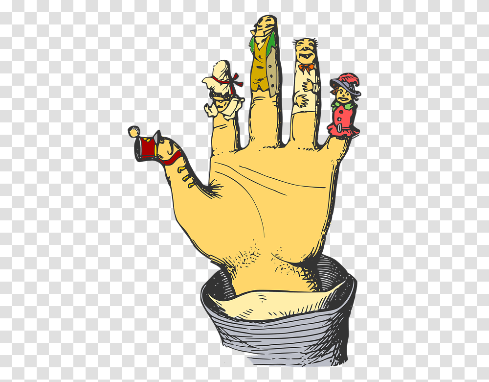 Cartoon Finger Puppets Hand Puppets Titeres Dibujos, Apparel, Bird, Animal Transparent Png