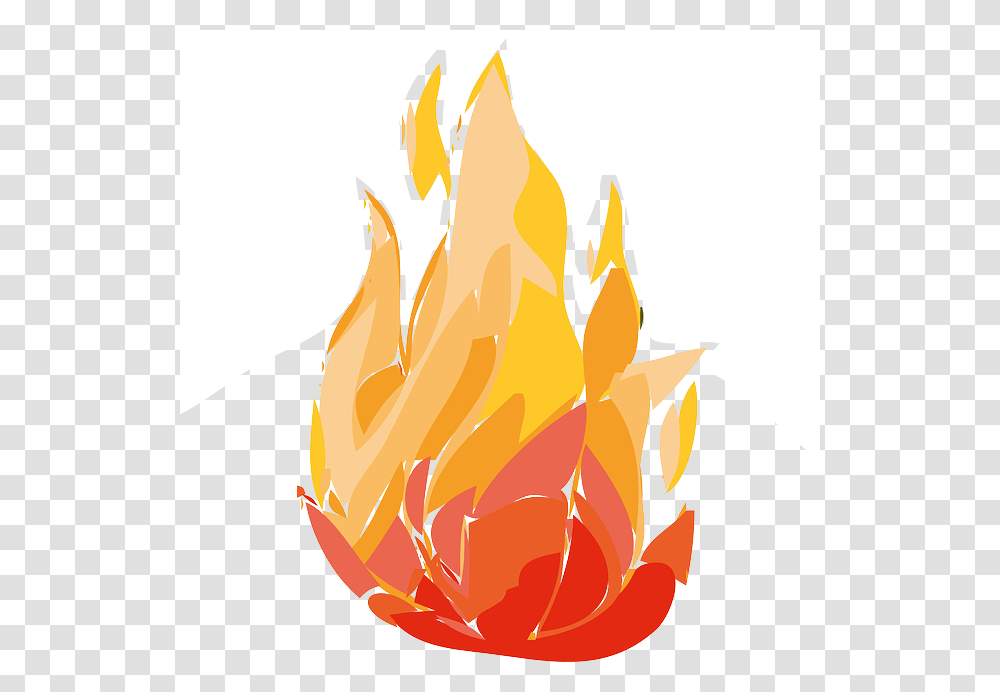 Cartoon Fire Flames, Bonfire Transparent Png