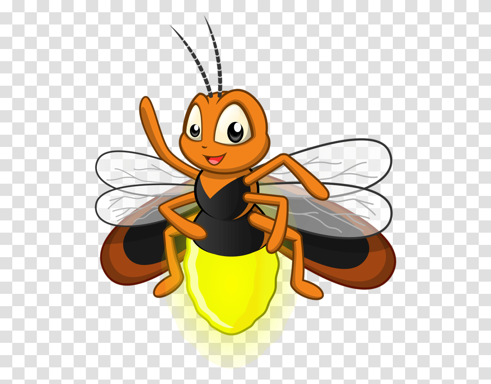 Cartoon Firefly Royalty Free Illustration Cartoon Firefly, Wasp, Bee, Insect, Invertebrate Transparent Png