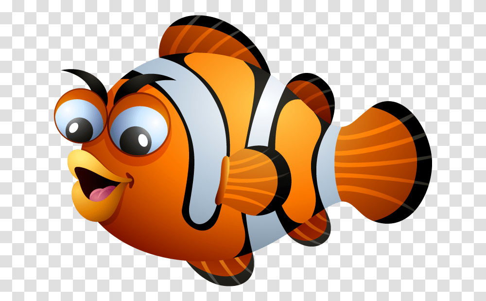Cartoon, Fish, Animal, Amphiprion, Sea Life Transparent Png