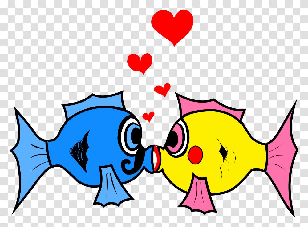 Cartoon Fish Clip Art, Heart, Crowd Transparent Png