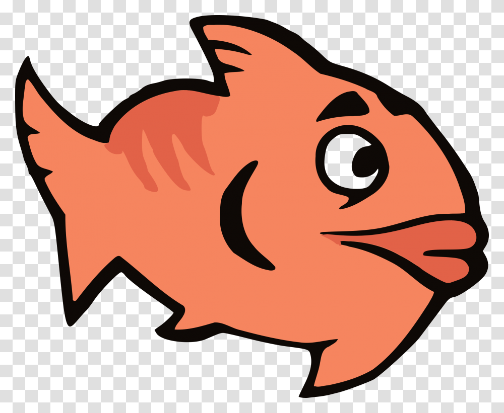 Cartoon Fish Vector Clipart Image, Animal, Leaf, Plant, Goldfish Transparent Png