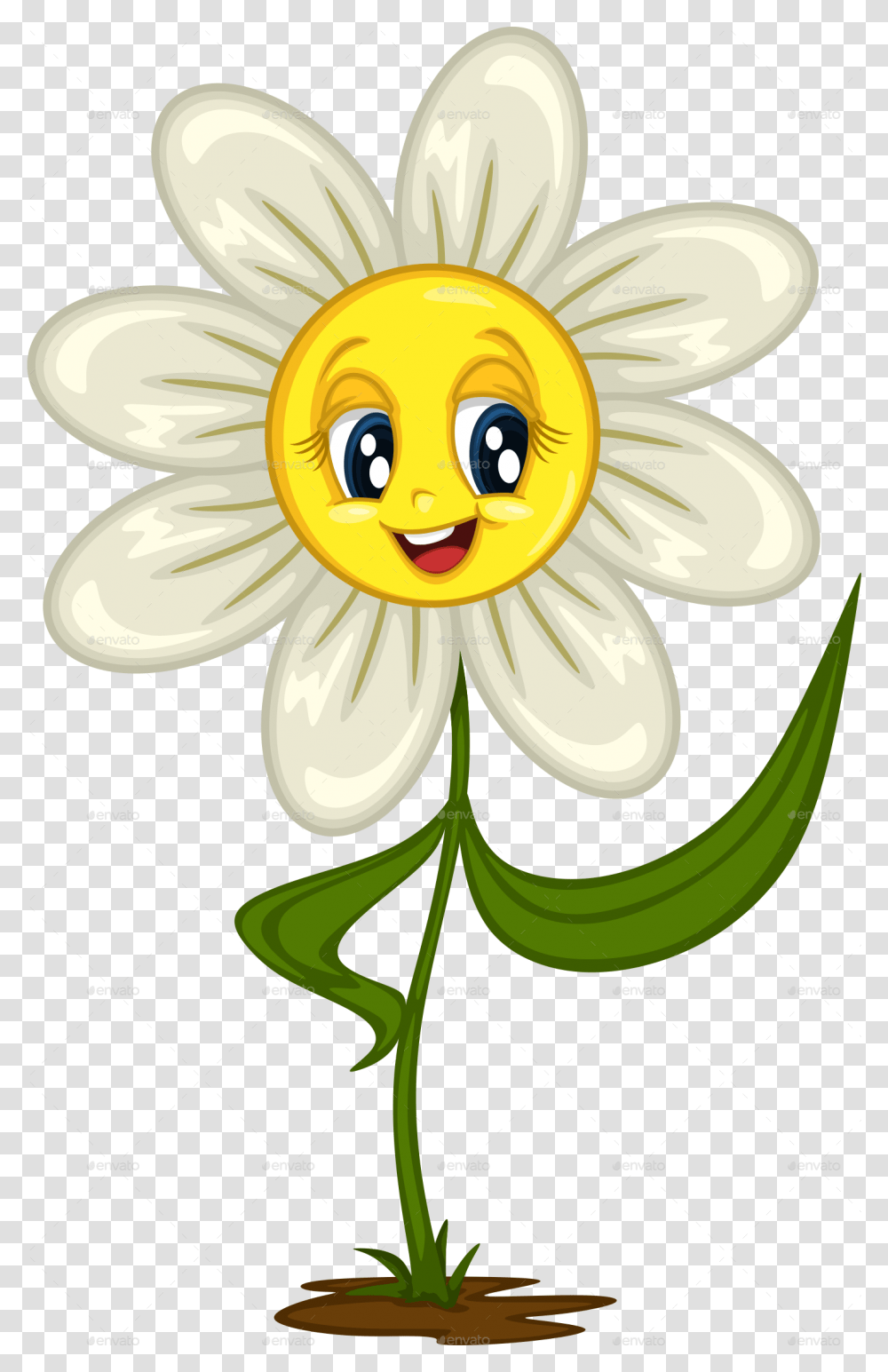 Cartoon Flower For Free Download On Ya Webdesign, Plant, Daisy, Anther, Petal Transparent Png