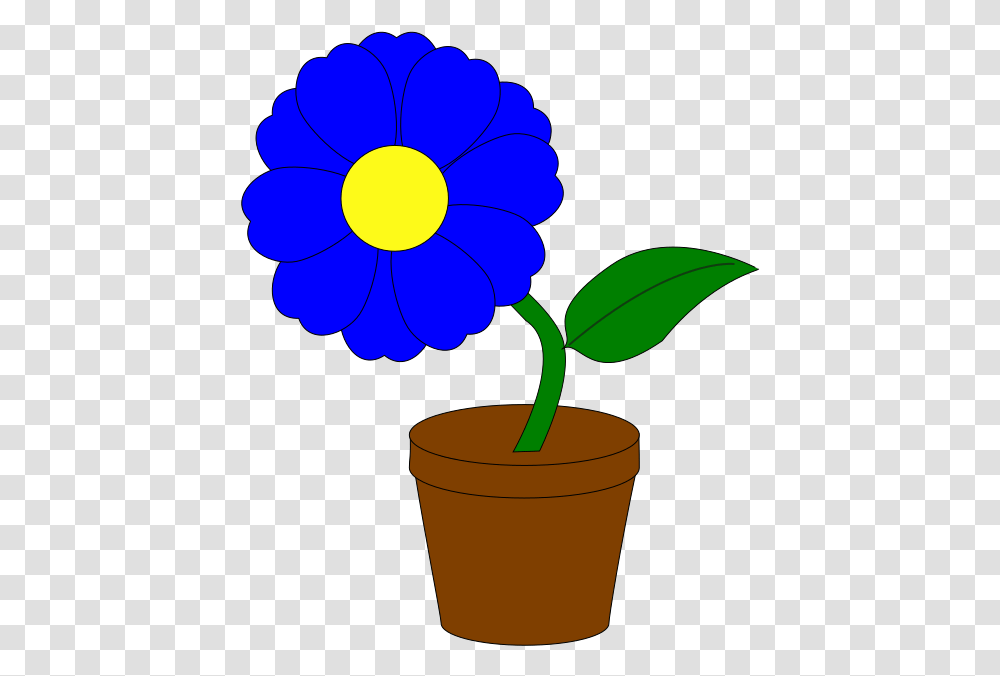 Cartoon Flower In A Pot, Plant, Lamp, Leaf, Blossom Transparent Png