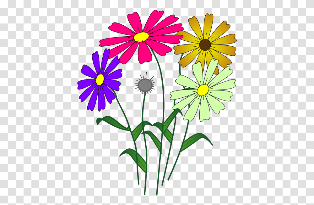 Cartoon Flowers Clipart, Plant, Daisy, Daisies, Blossom Transparent Png