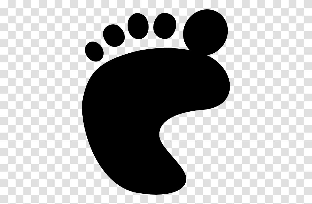 Cartoon Foot Clipart Image, Footprint, Silhouette Transparent Png