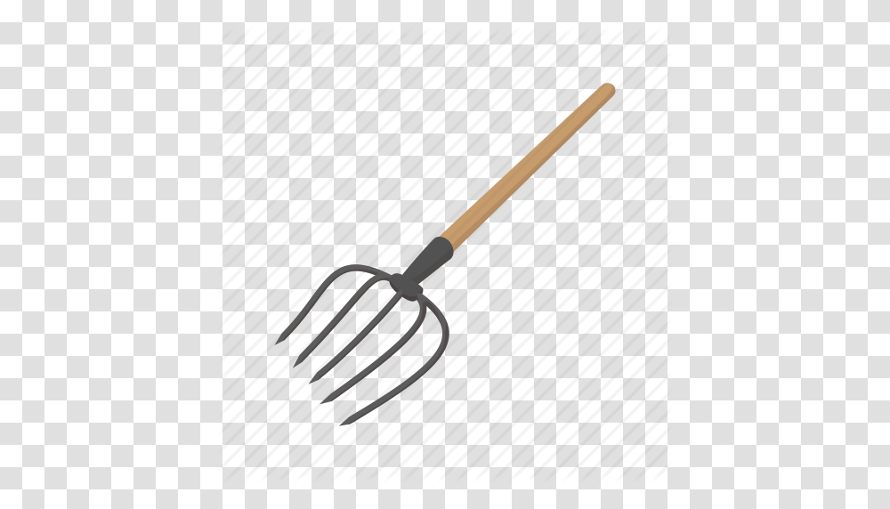 Cartoon Fork Hay Leaves Pitchfork Rake Tool Icon, Spear, Weapon, Weaponry Transparent Png