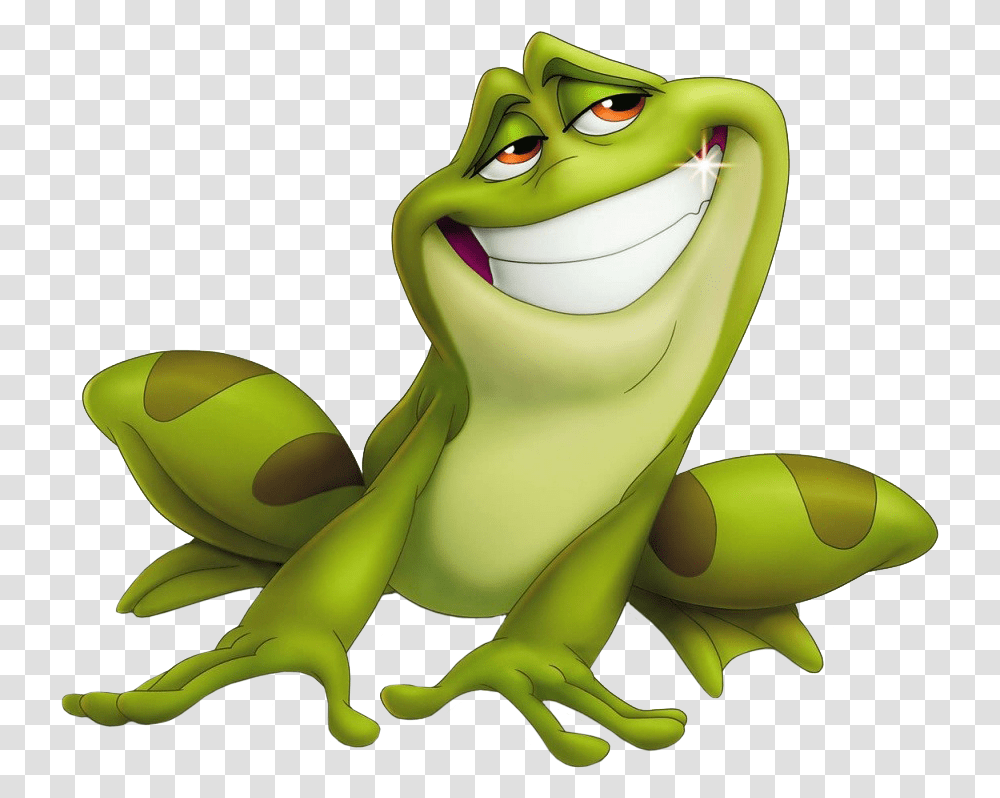 Cartoon Frog Princess And The Frog, Amphibian, Wildlife, Animal, Banana Transparent Png