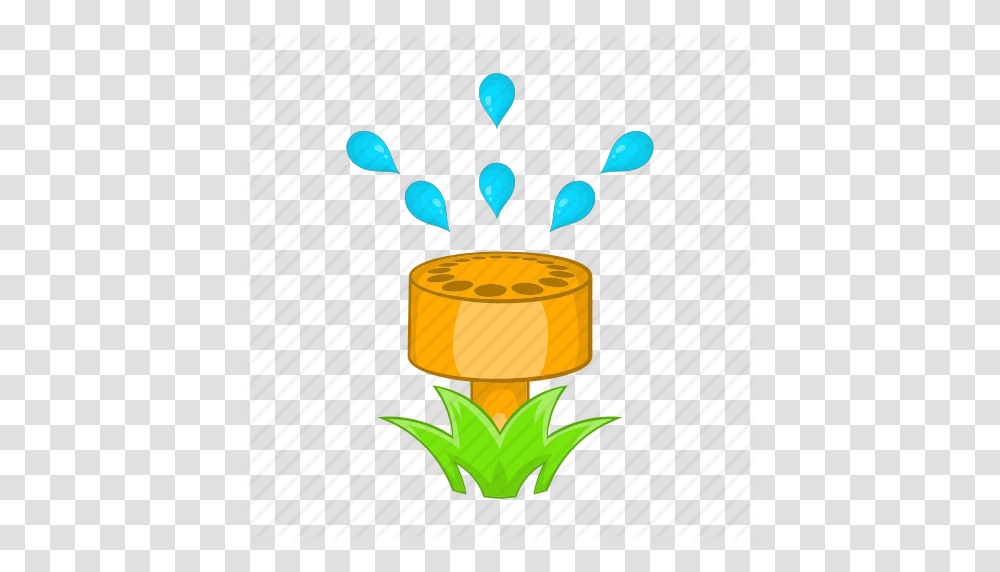 Cartoon Garden Grass Spray Sprinkler Water Wet Icon, Plant, Produce, Food, Flower Transparent Png