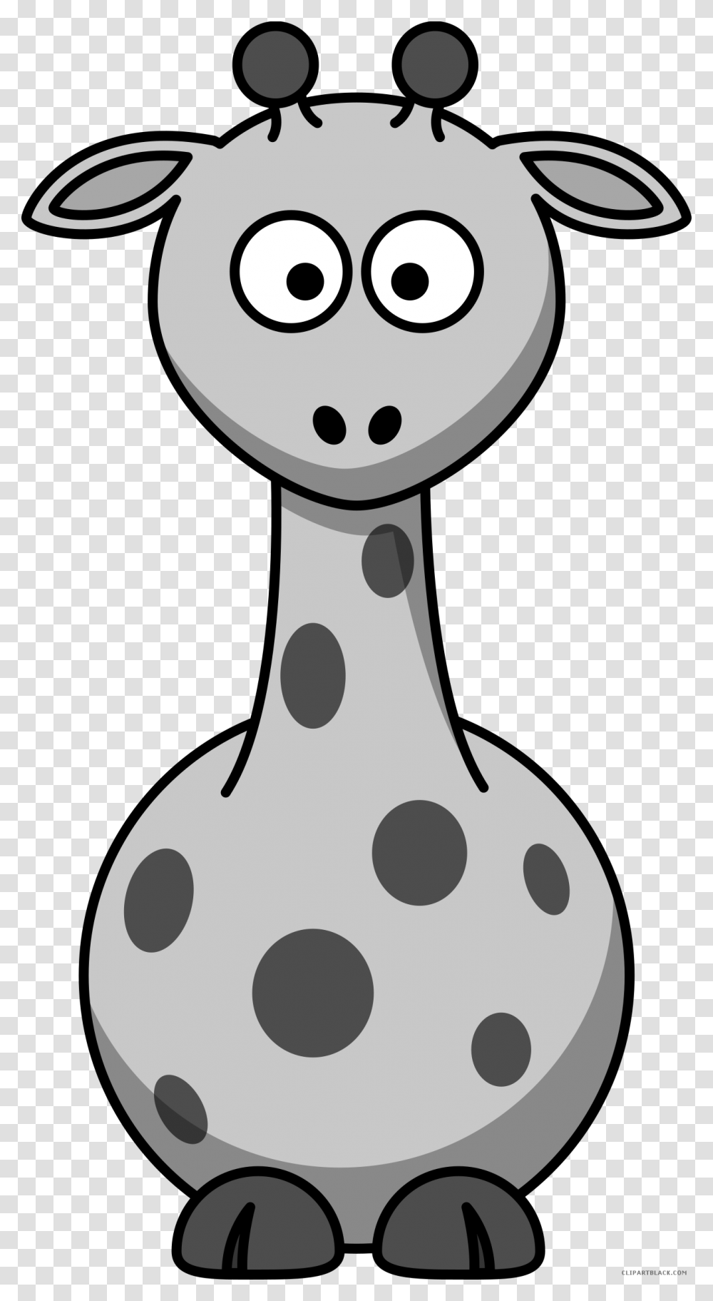 Cartoon Giraffe Animal Free Black White Clipart Images Background Giraffe Clip Art, Snowman, Nature, Stencil Transparent Png