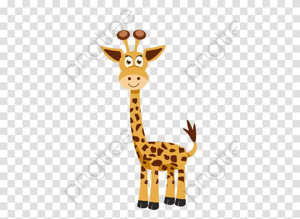 Cartoon Giraffe Free Vector, Wildlife, Mammal, Animal, Cross Transparent Png